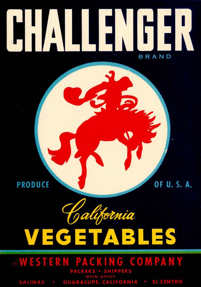 Challenger - Fruit Crate Label