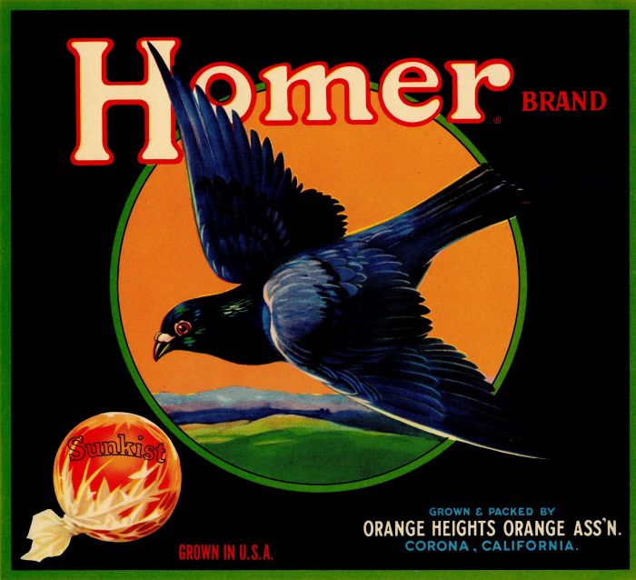 Homer - Fruit Crate Label