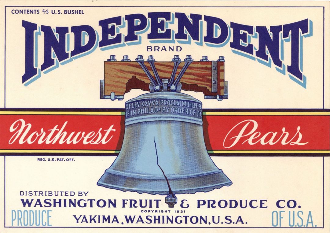 Independent - Fruit Crate Label