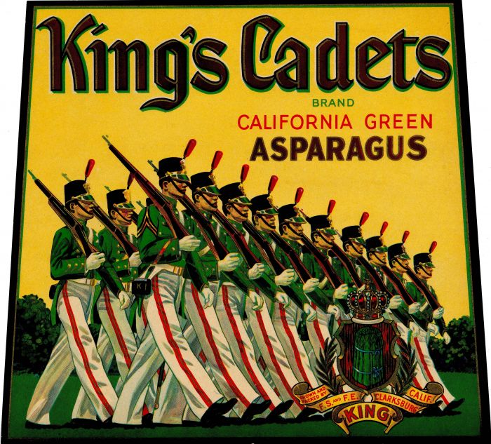 King's Cadets- Fruit Crate Label