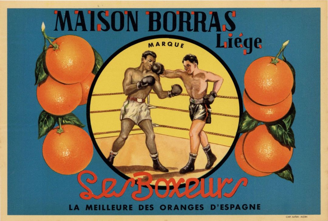 Maison Borras Liege - Fruit Crate Label