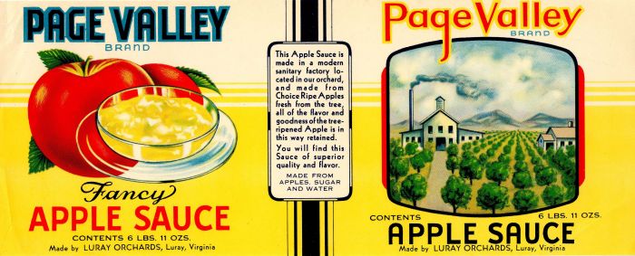 Page Valley - Fruit Crate Label