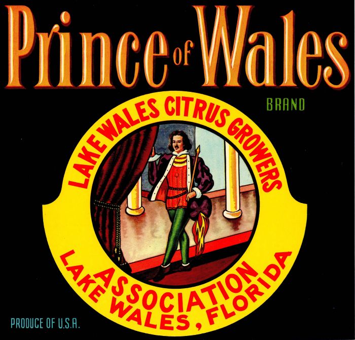 Prince of Wales - Fruit Crate Label