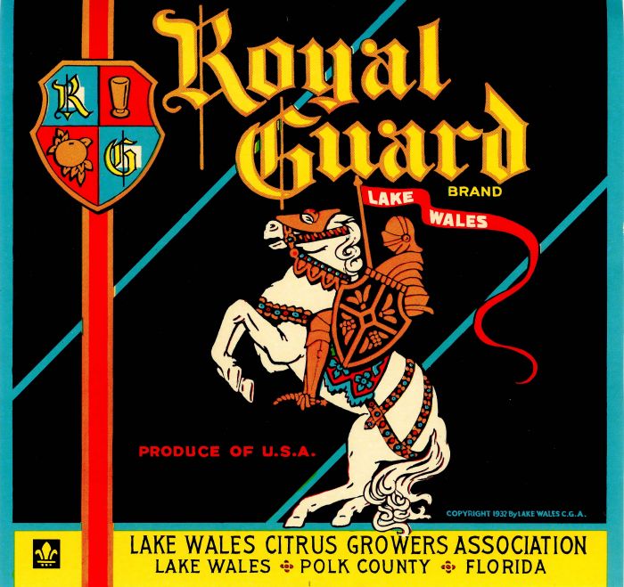 Royal Guard - Fruit Crate Label