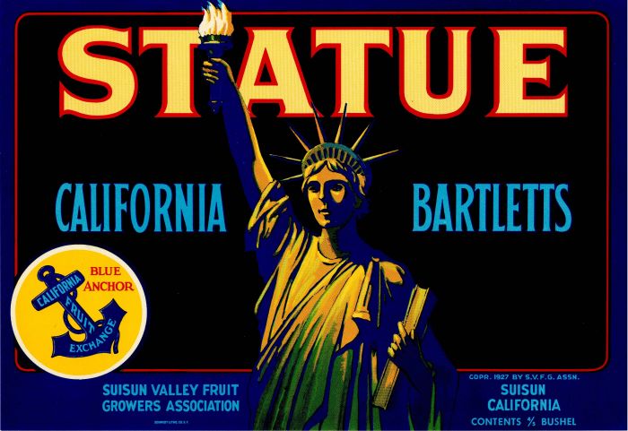 Statue - Fruit Crate Label