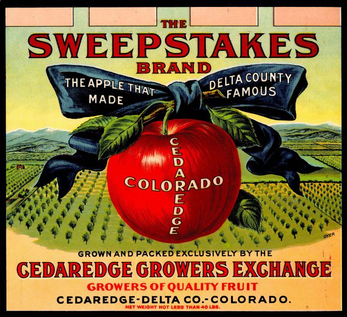 Sweepstakes - Fruit Crate Label