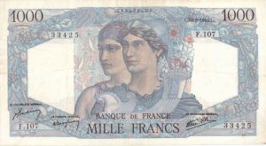 France - P-130a - 1,000 French Francs - Foreign Paper Money