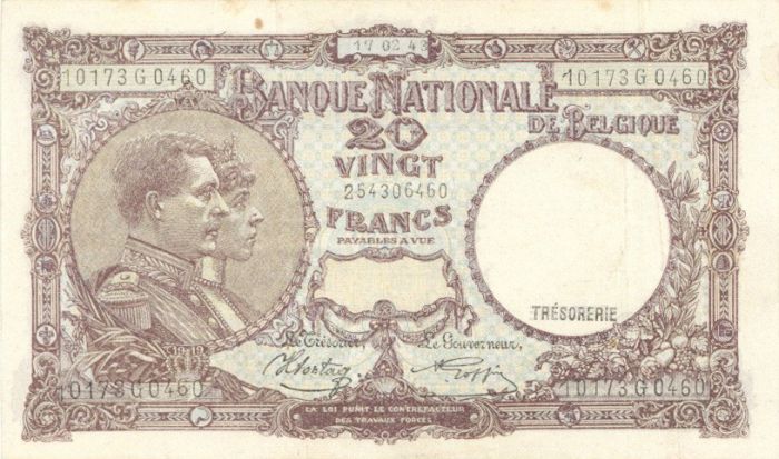 Belgium P-111 - Foreign Paper Money