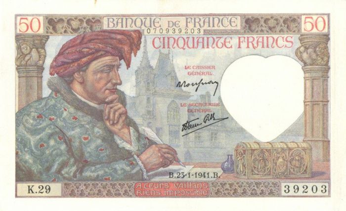 France - P-93 - Foreign Paper Money