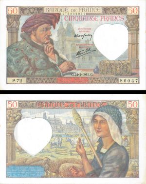 France - 50 Francs - P-93 - dated APR.24.1941 - Foreign Paper Money