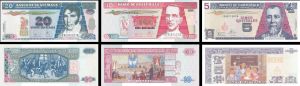 Guatemala - 5, 10, 20 Quetzales - P-106, 107, 108 - 2003 dated Foreign Paper Money