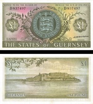 Guernsey - 1 Pound - P-45b - Foreign Paper Money