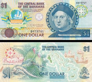 Bahamas - 1 Bahamian Dollar - P-50a - 1992 dated Foreign Paper Money