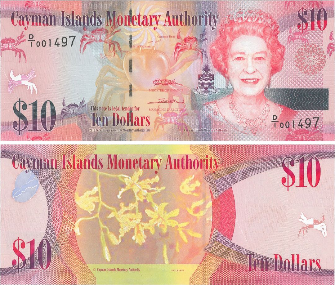 Cayman Island - 10 Dollars - P-40 -  2010 Dated Foreign Paper Money