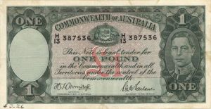 Australia - 1 Pound - P-26b - 1942 dated Foreign Paper Money