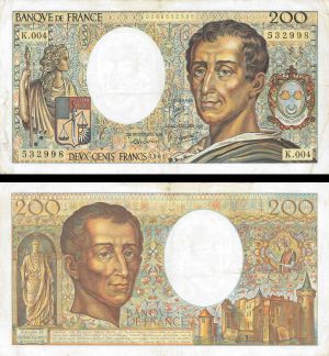 France 200 Francs - P-155a - dated 1981 France Foreign Paper Money