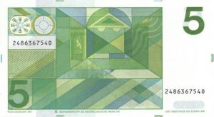 Netherlands - 5 Guldon - P-95 - 1973 dated Foreign Paper Money