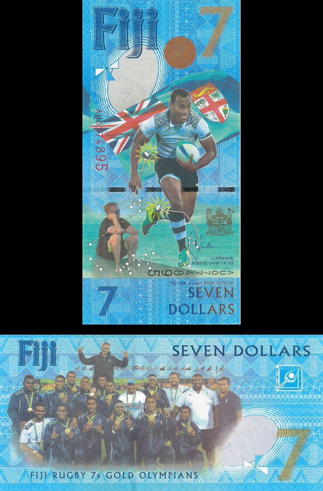 Fiji - 7 Dollars - P-New - 2017 dated Foreign Paper Money