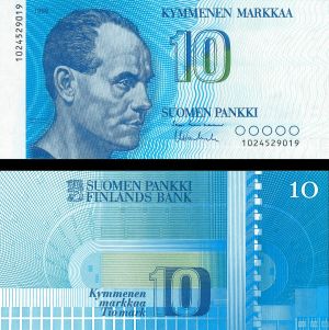 Finland - 10 Markkaa - P-113 - 1986 dated Foreign Paper Money