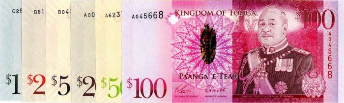 Tonga - Set of 7 notes - Pa'anga - Foreign Paper Money