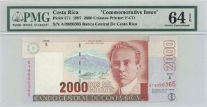 Costa Rica - 2000 Colones - P-271 - 1997 dated Foreign Paper Money