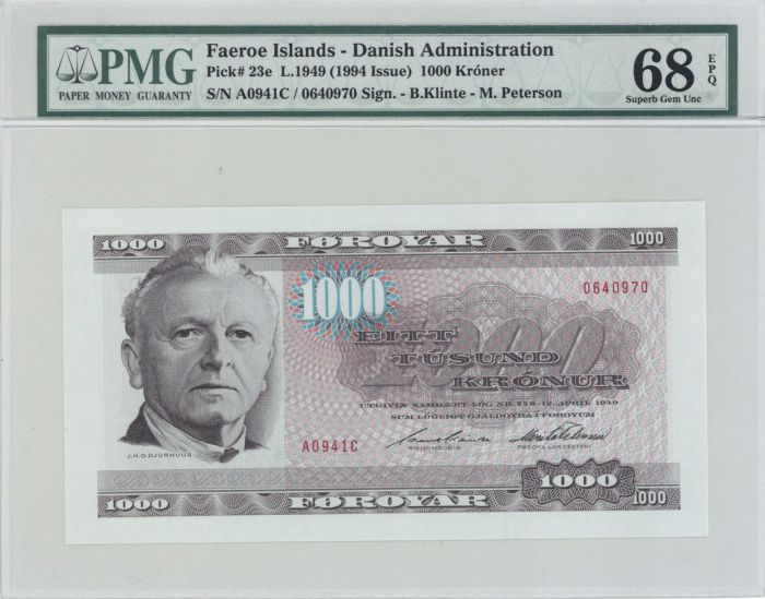 Faeroe Islands - Danish Administration P-23e - Foreign Paper Money