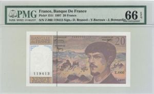 France, Banque De France, P-151i - Foreign Paper Money