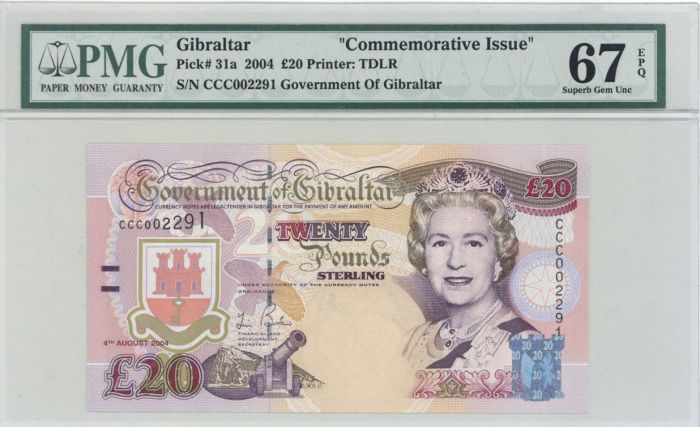 Gibraltar - Commemorative Issue - P-31a - Foreign Paper Money