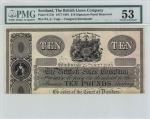 Scotland, British Linen Co., P-S172r - Foreign Paper Money