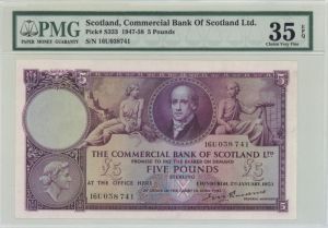 Scotland, Commercial Bank of Scotland Ltd., P-S333 - Foreign Paper Money