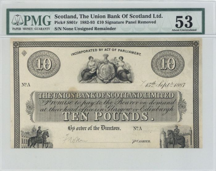 Scotland, Union Bank of Scotland Limited, P-S801r - Foreign Paper Money