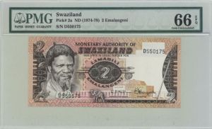 Swaziland - P-2a - 2 Emalangeni - Foreign Paper Money - SOLD