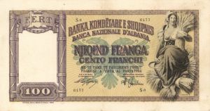 Albania - 100 Franga - P-8 - dated 1940 Foreign Paper Money