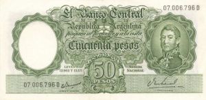 Argentina - 50 Pesos - P-266b - 1942-1954 dated Foreign Paper Money