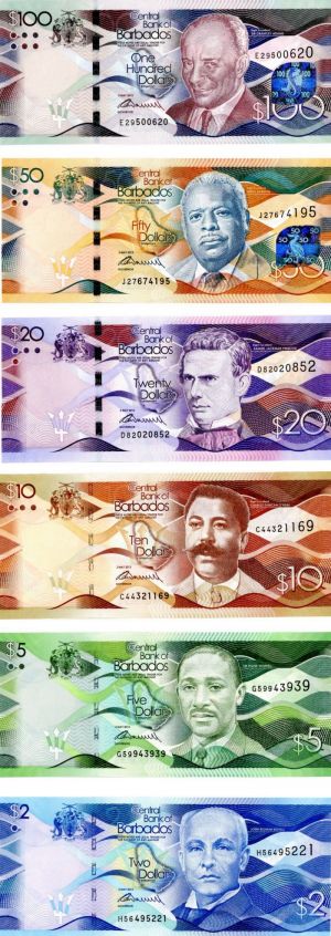 Barbados - P-73-78 - Foreign Paper Money