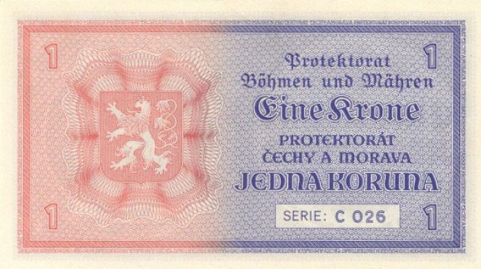 Bohemia & Moravia - P-3a - Koruna - Foreign Paper Money