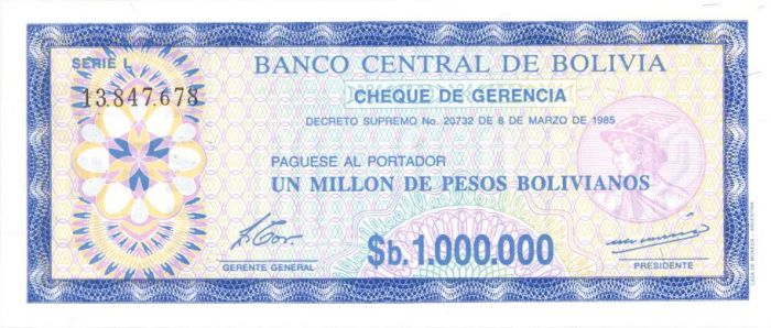 Bolivia - P-199 - Bolivian Peso - Foreign Paper Money Note