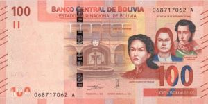 Bolivia - 100 Bolivianos - P-New - 2019 dated Foreign Paper Money
