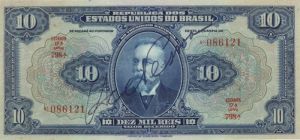 Brazil - 10 Mil Brazilian Reis - P-39c - 1925 dated Foreign Paper Money