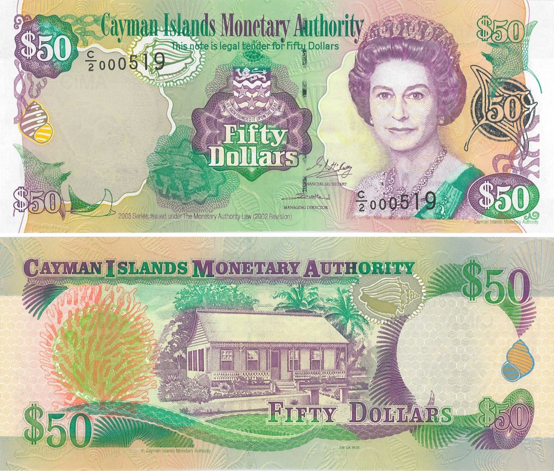 Cayman Islands - 50 Dollars - P-32b - 2003-2007 Dated Foreign Paper Money