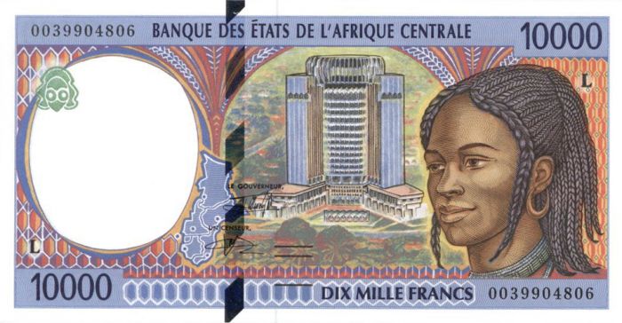 Central African States - 10000 Francs - P-405Lf - 20000 Dated Foreign Paper Money