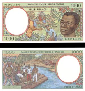 Central African States - 1000 Francs - P-202Eb - 1994 Dated Foreign Paper Money