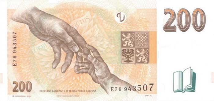 Czech Republic - 200 Korun - P-19 - 1998 dated Foreign Paper Money