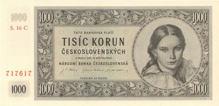 Czechoslovakia - P-74a - Korun - Foreign Paper Money