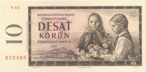 Czechoslovakia - 10 Korun - P-88d - 1960 dated Foreign Paper Money