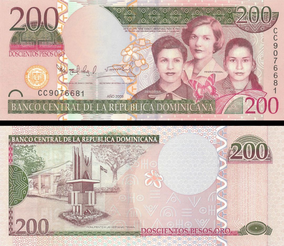 Dominican Republic - 200 Pesos Dominicanos - P-185 - 2009 dated Foreign Paper Money