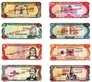 Dominican Republic - Set of 8 (1-1000m Pesos Oro) - P-118s2-124s2, 126s2 - 1987 dated Foreign Paper Money