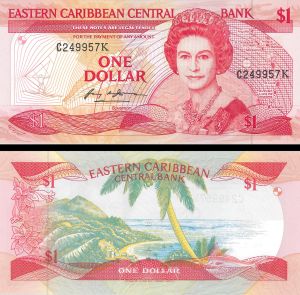 East Caribbean States - 1 Dollar - P-21k - 1988-89 dated Foreign Paper Money