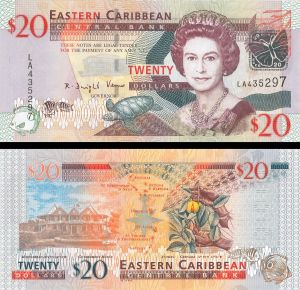 East Caribbean States - 20 Dollars - P-49 - ND 2008-2009 dated Foreign Paper Money
