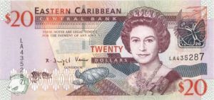 East Caribbean States - 20 Dollars - P-49 - ND 2008-2009 dated Foreign Paper Money